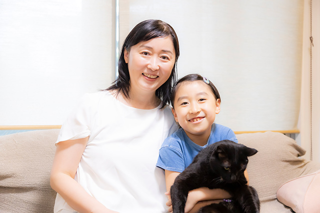 モモシロさんとお子さん
