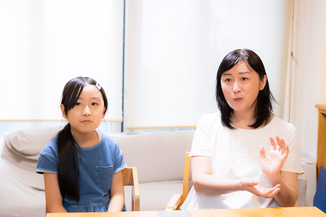 親子インタビュー